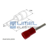 Faston Kolík Ihlový izol. 0,5-1,5mm² Červený