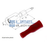 Faston Okrúhly dutinka Ø4mm izol. 0,5-1,5mm² Červený